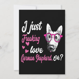 Convites 2 Eu apenas assustei o German shepherd de amor OK