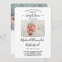 2 Fotografia Virtual Baptism Christening Boy ou Gi