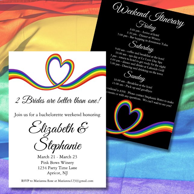 Convites 2 Noivas São Melhores Que Um Fim De Semana De Bach (Criador carregado)