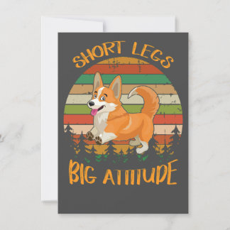 Convites 2 Short Legs Big Attitude corgi