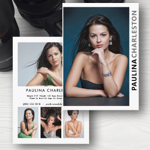 Convites 2 Sided 5 Photo Model Ator Pro 5x7 Modelo