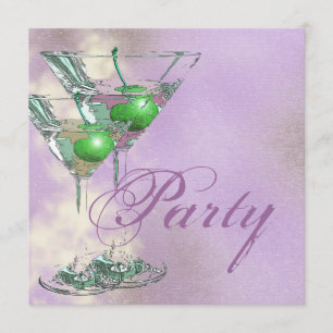 Convites 2ø elegante verde cor-de-rosa