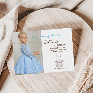 Convites 3ª Foto Bonita Convidar Festa de aniversário Rapar