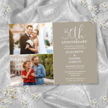 30º Aniversário de Casamento Então e Agora 2 Fotos