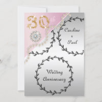 30 Aniversário de Casamento Incorporado Rosa de Pr