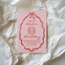 Convites 30 Arco Colete Desenhada à Mão 30º Aniversário