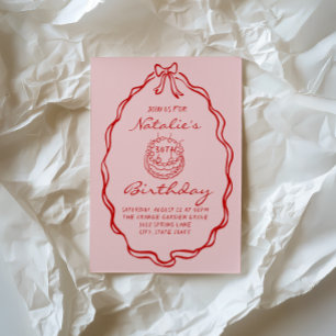 Convites 30 Arco Colete Desenhada à Mão 30º Aniversário