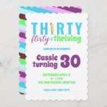 Convites 30 Flirty and Thriving aniversário de 30 anos Invi<br><div class="desc">13 indo em 30 inspirados!</div>