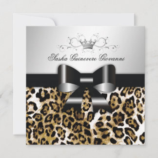 Convites 311- Arco-leopardo castanho-chic | Doce 16