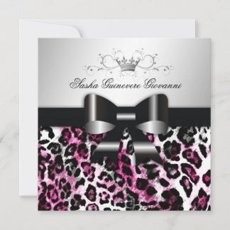Convites 311 Arco-leopardo-preto-quente e-rosa| Doce 16