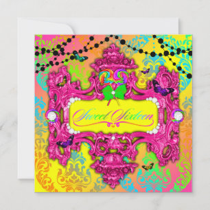 Convites 311 Candy Wonderland Pink Sweet 16
