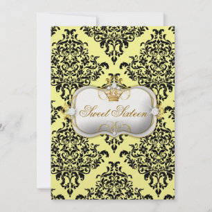 Convites 311 Ciao Bella & Lovey Dovey Damask Lemon Ice