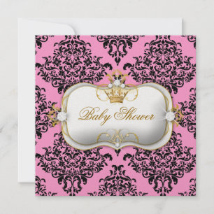 Convites 311 Ciao Bella & Lovey Dovey Damask Pink Gelo