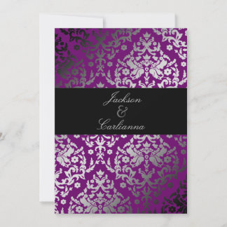 Convites 311-Damask Extraordinário Roxo