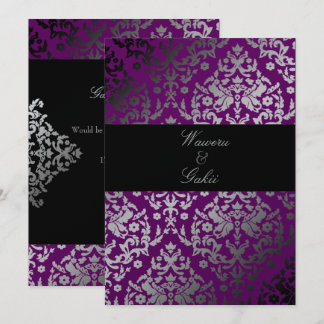 Convites 311-Damask Extraordinário Roxo
