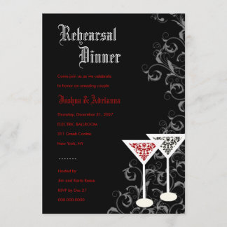 Convites 311-Damask Glass Invitation