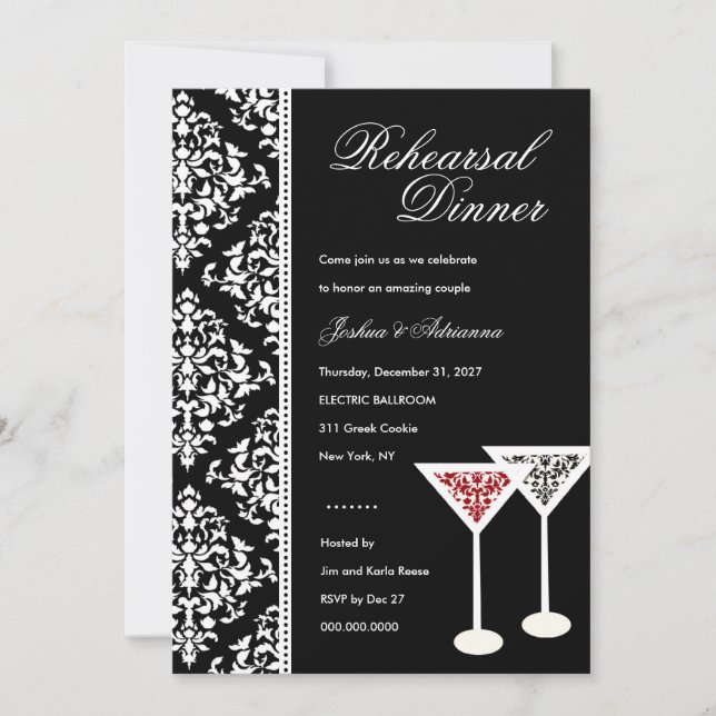 Convites 311-Damask Glass Invitation (Frente)