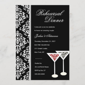 Convites 311-Damask Glass Invitation