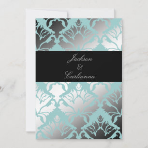 Convites 311-Damask Shimmer Mint Convida