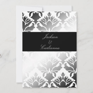 Convites 311-Damask Shimmer Polar Bear Conite