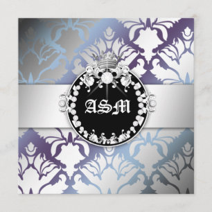 Convites 311-Damask Shimmer, Rainha Doce, 16-Hydrangea