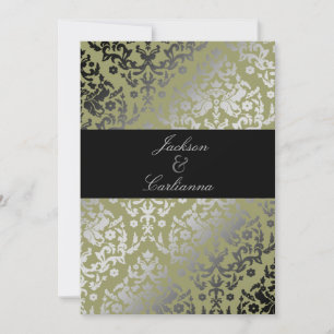 Convites 311-Dazzling Damask Alligator Conite