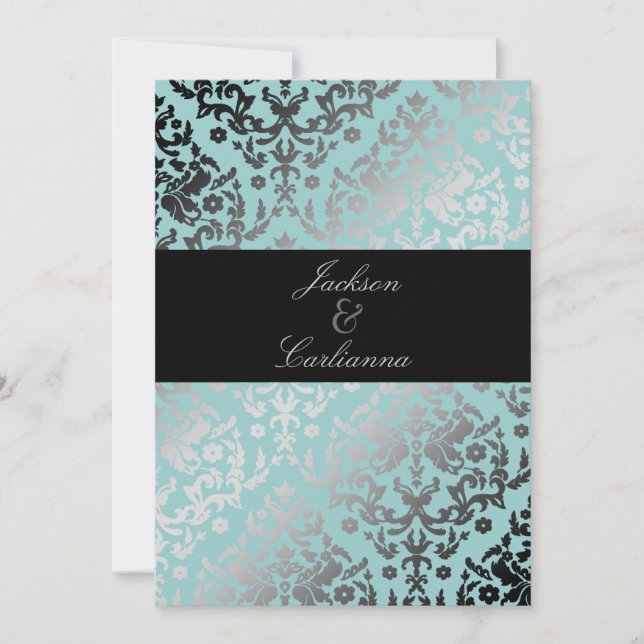 Convites 311-Dazzling Damask Artic (Frente)
