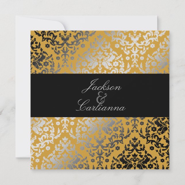 Convites 311-Dazzling Damask Lioness (Frente)