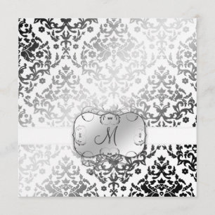 Convites 311-Dazzling Damask  Urso Polar
