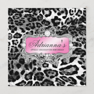 Convites 311 diamantes cinzentos cor-de-rosa Glam do