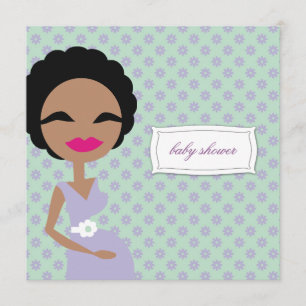 Convites 311-Doce Mamãe Grávida Zebra - Étnica