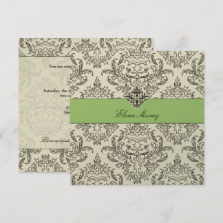 Convites 311-Emmy Damask - Kiwi Cream