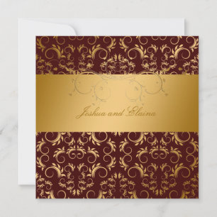 Convites 311-Golden diVine o chocolate 5,25 x 5,25
