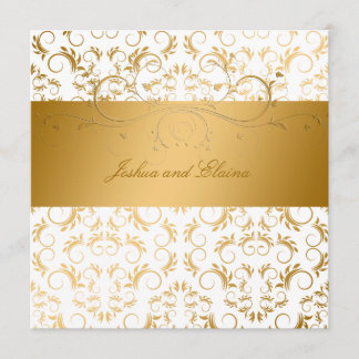 Convites 311-Golden diVine o prazer branco 5,25 x 5,25