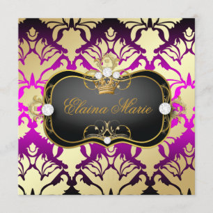 Convites 311 Jet Black Ciao Bella Pink Sass Doce Dezesseis