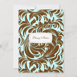 Convites 311-Lavishly Lainey Mint Chocolate Invitation