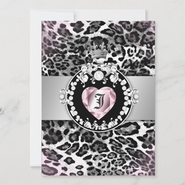 Convites 311 Leopard-Tique Queen of Hearts 5,5x7.5 (Frente)