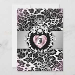 Convites 311 Leopard-Tique Queen of Hearts 5.5x7.5