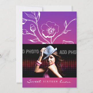 Convites 311-Lush Purple Radiance Sweet 16