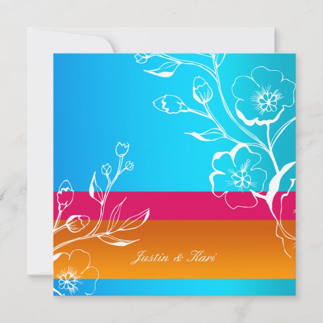 Convites 311-Lush Tropical Sunset (Frente)