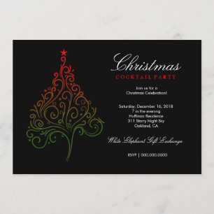 Convites 311-Magical Christmas Tree Invite