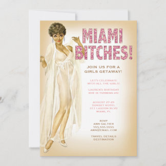 Convites 311 Miami Retro Pinup Afro-Americano 5