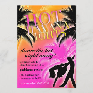 Convites 311 Noites de Hot Havana Convidam Preto