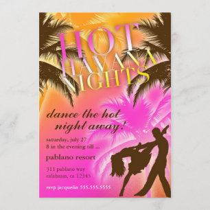 Convites 311 noites quentes de Havana convidam