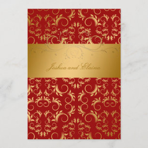 Convites 311-Ouro diVine  Vermelho doce de cereja