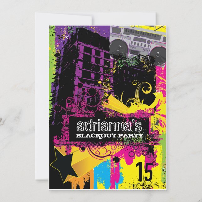 Convites 311 Partido do Blecaute Urbano (Frente)