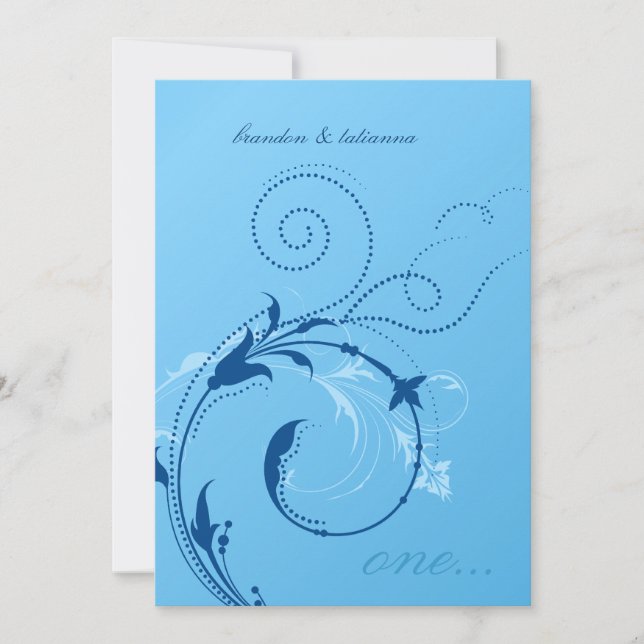 Convites 311 pontos| Azul Cornflower (Frente)