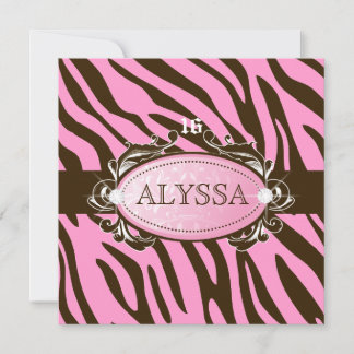 Convites 311-Rosa-Luxuosamente N-Zebra-Castanho-16