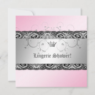 Convites 311-Silver Divine a lingerie cor-de-rosa do