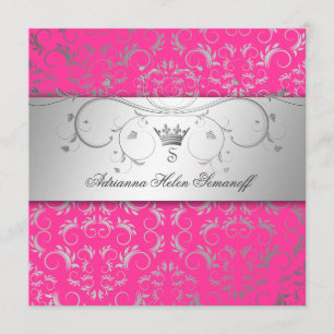 Convites 311-Silver Divine o rosa de Hott